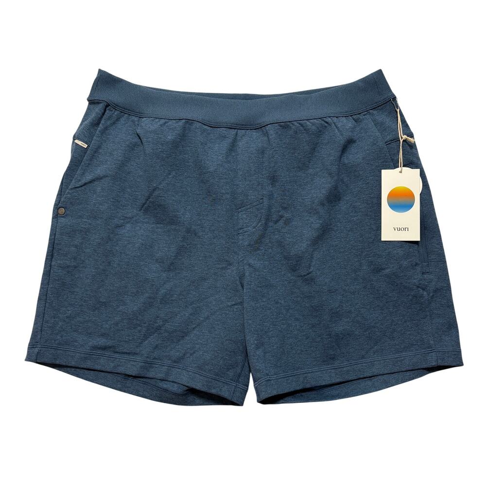 BNWT Vuori 5.5" Athletic Pull On Performance Shorts Men’s L Blue